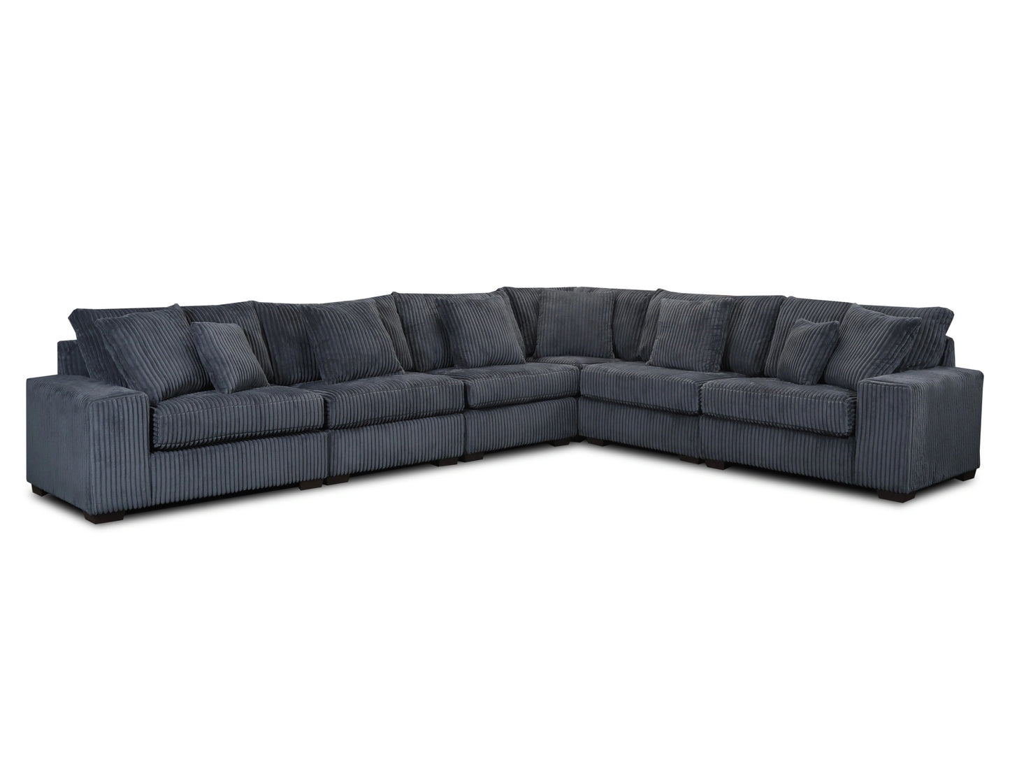 LIBBY CHARCOAL 6PC SECTIONAL (B) - SOLD OUT!