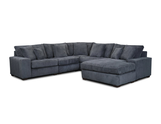 LIBBY 5PC CHARCOAL SECTIONAL (RAF CHAISE) - SOLD OUT!