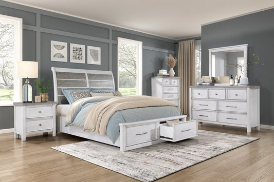 AMBROSE COLLECTION KING 4 PC BEDROOM SET W/STORAGE