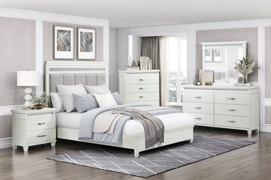 KIDMAN COLLECTION KING 4 PC BEDROOM SET WITH LED LIGHTS (B,D,M,N)