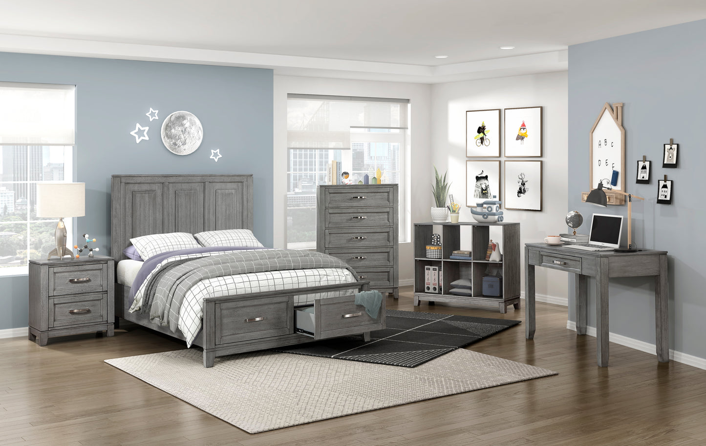 GARRETSON COLLECTION FULL 4 PC BEDROOM SET W/STORAGE (B,D,M,N)