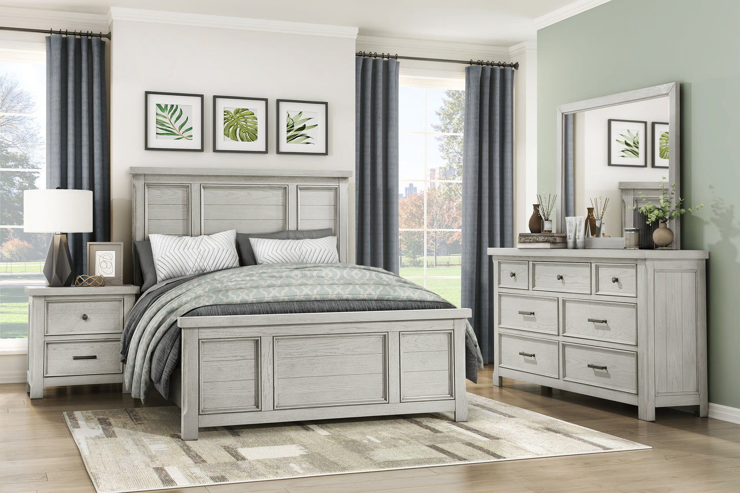 PROVIDENCE COLLECTION QUEEN 4 PC BEDROOM SET (B,D,M,N)