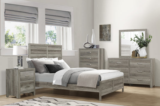 MANDAN COLLECTION QUEEN 4 PC BEDROOM SET (B,D,M,N)