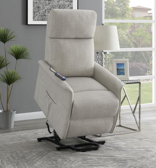 POWER LIFT MASSAGE CHAIR BEIGE MICROFIBER