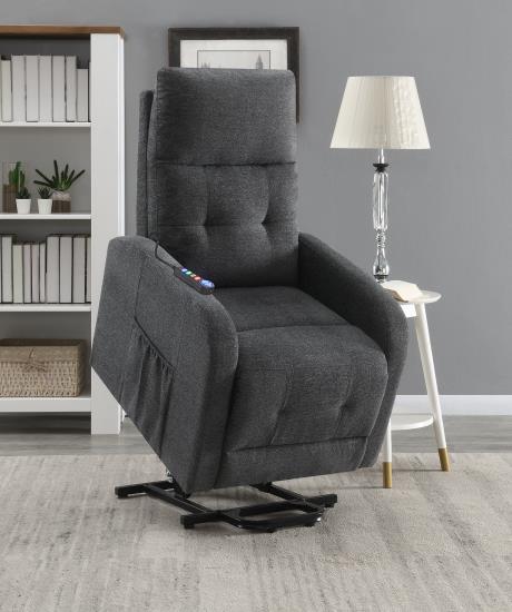 POWER LIFT MASSAGE CHAIR CHARCOAL GRAY