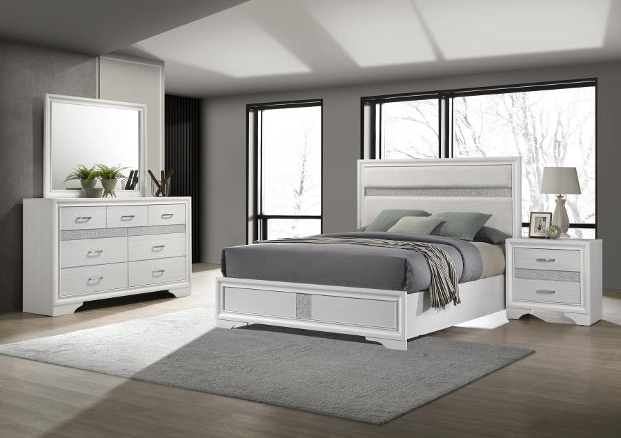 Miranda 4-piece Queen Bedroom Set White (B,D,M,N)