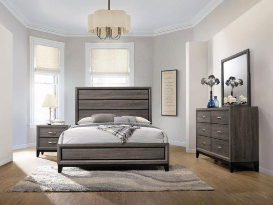 Watson 4-piece Eastern King Bedroom Set Grey Oak (B,D,M,N)