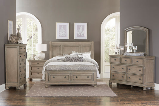 BETHEL COLLECTION KING 4 PC BEDROOM SET W/STORAGE (B,D,M,N)