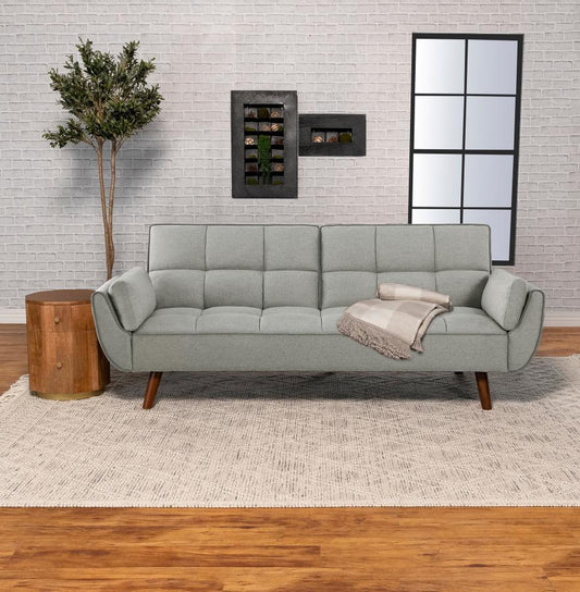 GRAY MID CENTURY MODERN SOFA BED