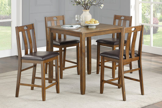 WESTON COLLECTION 5 PC COUNTER HEIGHT DINING SET