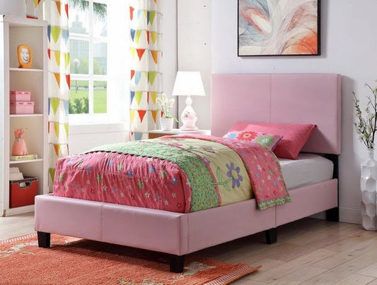 #8092 TWIN PINK PLATFORM BED