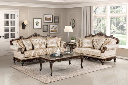 2 PC BALTHASAR COLLECTION SOFA AND LOVESEAT