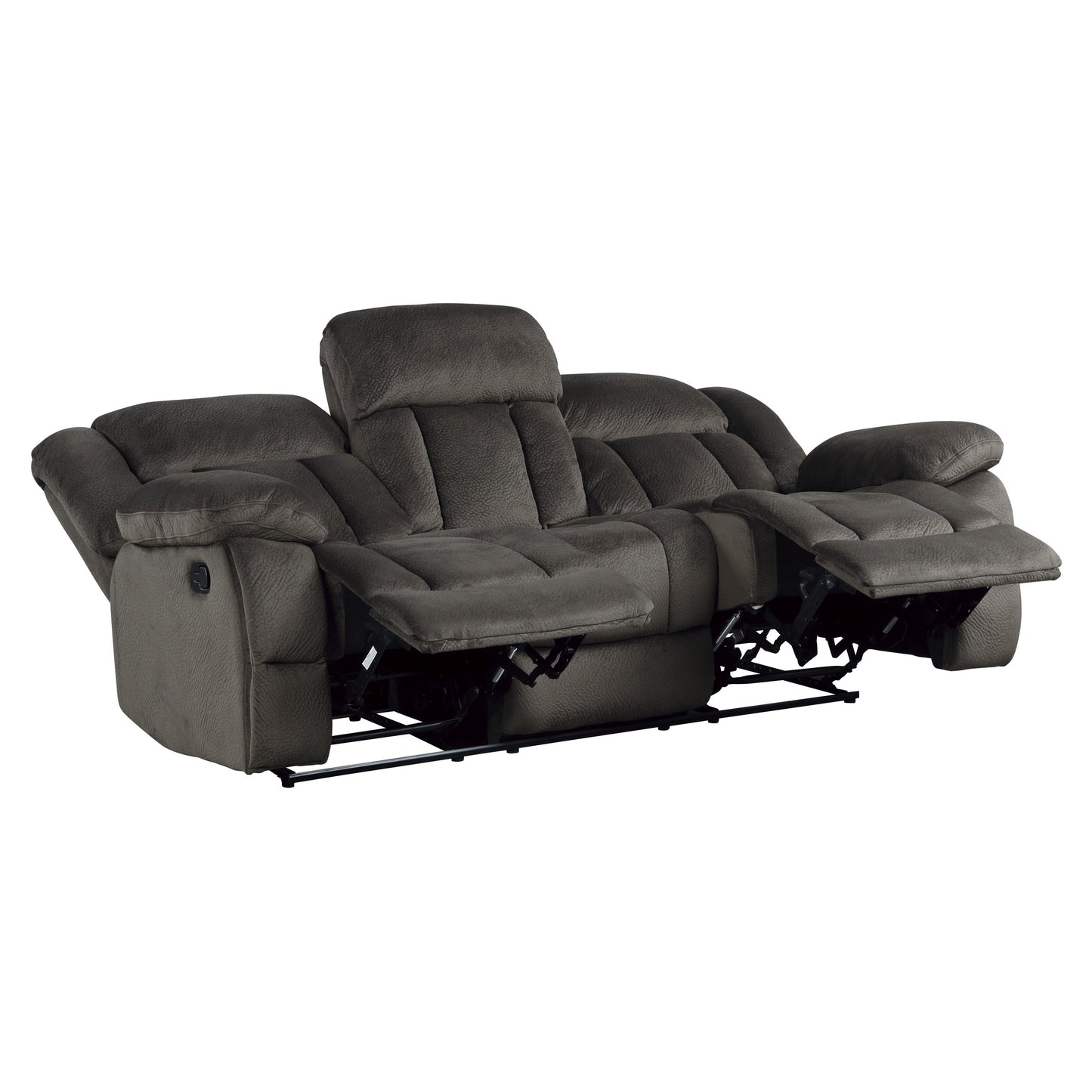 2 PC LAURELTON COLLECTION RECLINING SOFA AND LOVESEAT CHOCOLATE