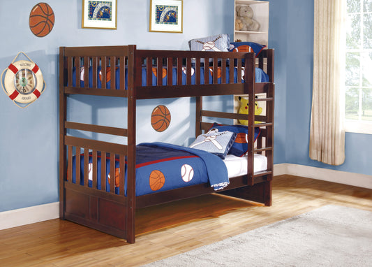 TWIN/TWIN CHERRY BUNK BED