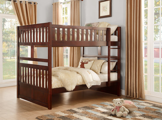 FULL/FULL CHERRY BUNK BED