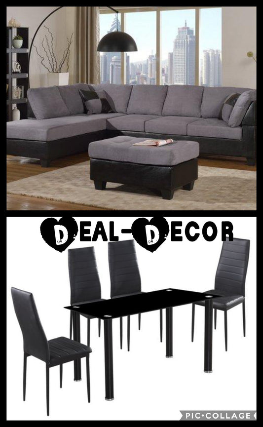 2321/1103 COMBO SECTIONAL & 5PC DINING!!!