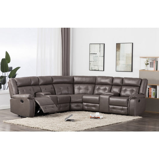 GRAY RECLINING THEATER SECTIONAL