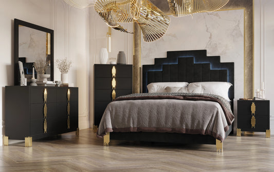 ADONIS QUEEN 4-PIECE BEDROOM SET (B,D,M,N)