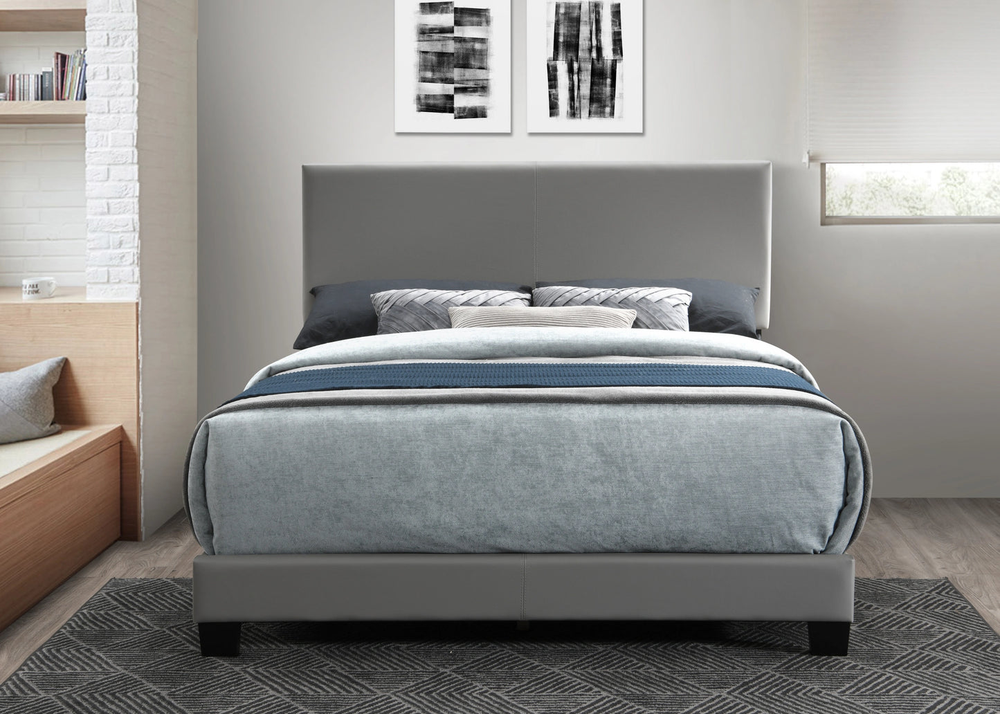 PARKER GRAY QUEEN BED FRAME